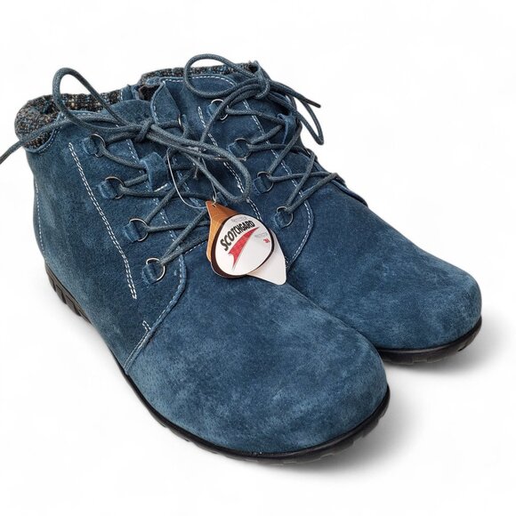 Propet Shoes - NWT Propet Delaney Suede Ankle Booties Women's Blue Suede Outdoor Hiking Boot 11